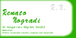 renato nogradi business card